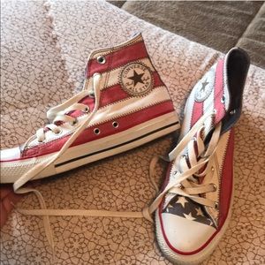 Vintage Flag high top Converse